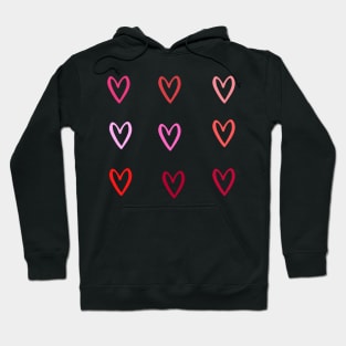 Hearts - Valentine's Day Sticker Pack Hoodie